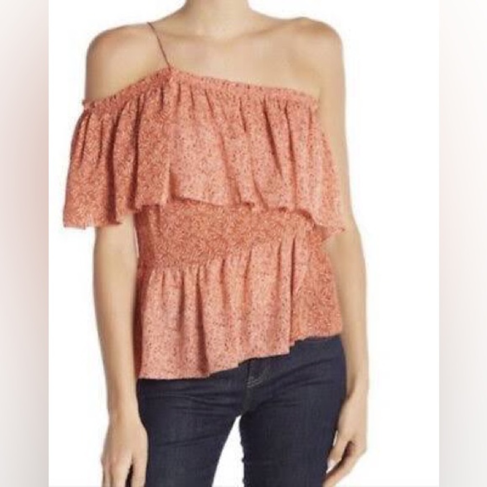 Joie jakinda silk one shoulder top size small